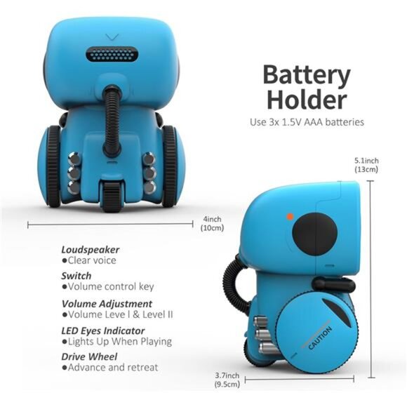 Kids Robot Toys,Interactive Robot Companion Smart TalkingRobot with VoiceControl - Picture 6 of 7